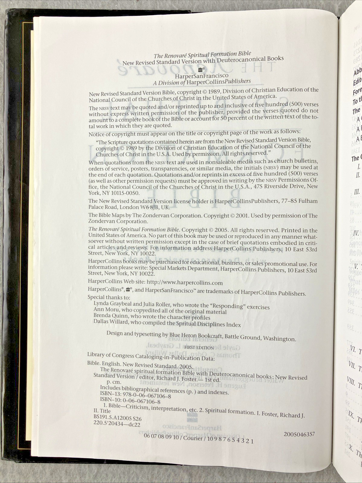 The NRSV Renovare Spiritual Formation Bible with the Deuterocanonical Books