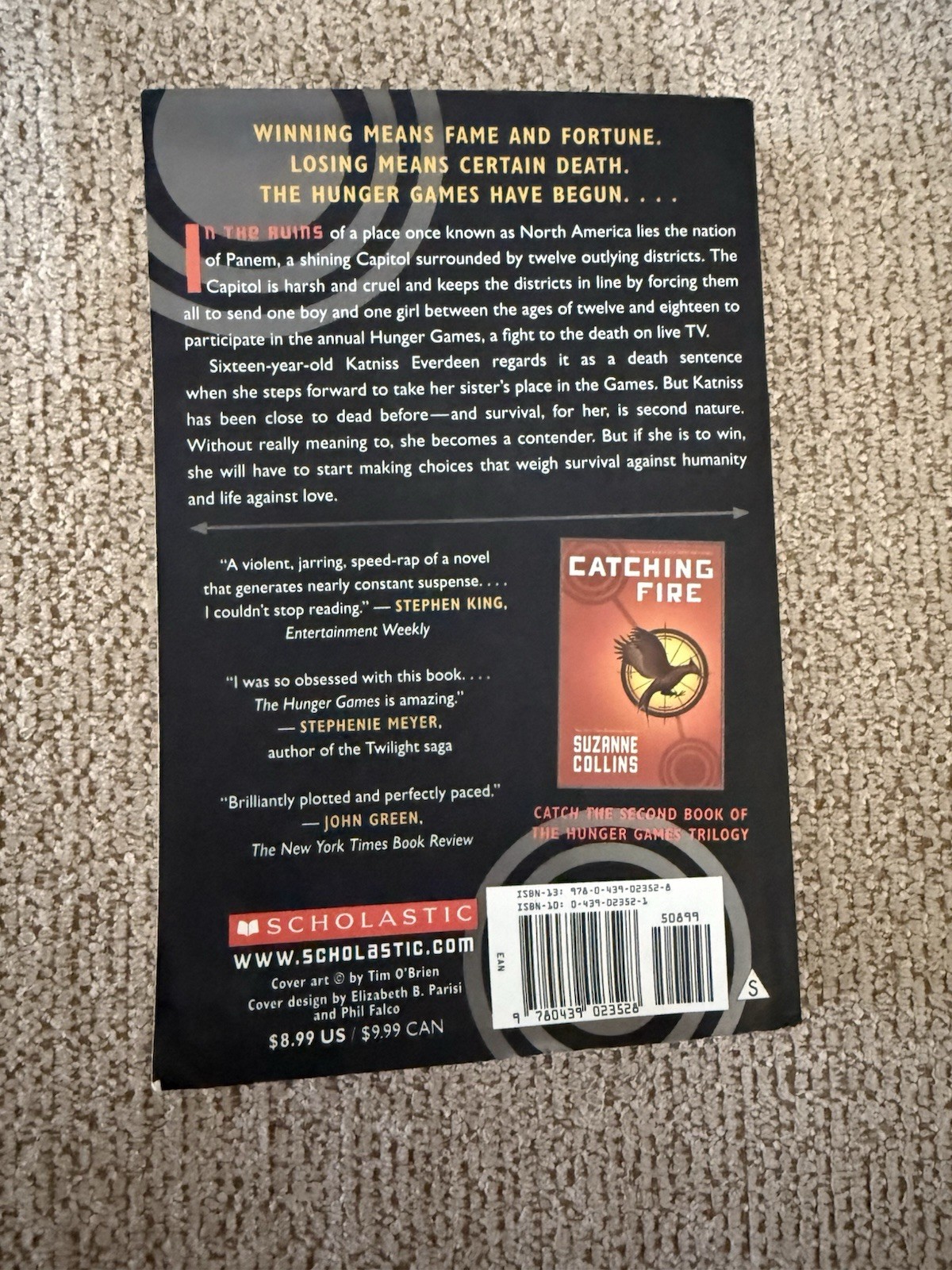 Hunger Games (Hunger Games, Book One) by Suzanne Collins (2010, Trade Paperback)