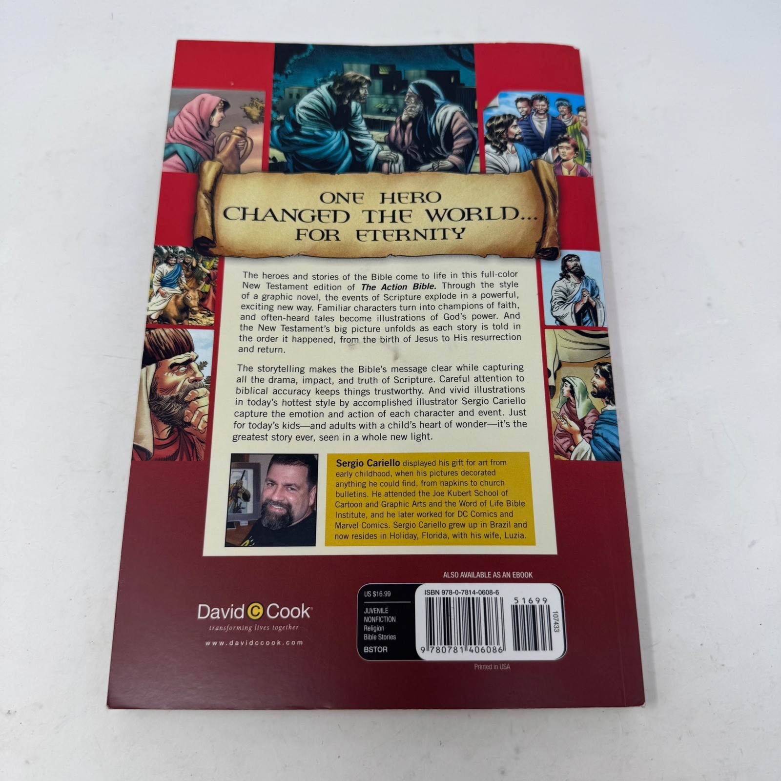 The Action Bible New Testament Sergio Cariello David C Cook Graphic Novel PB