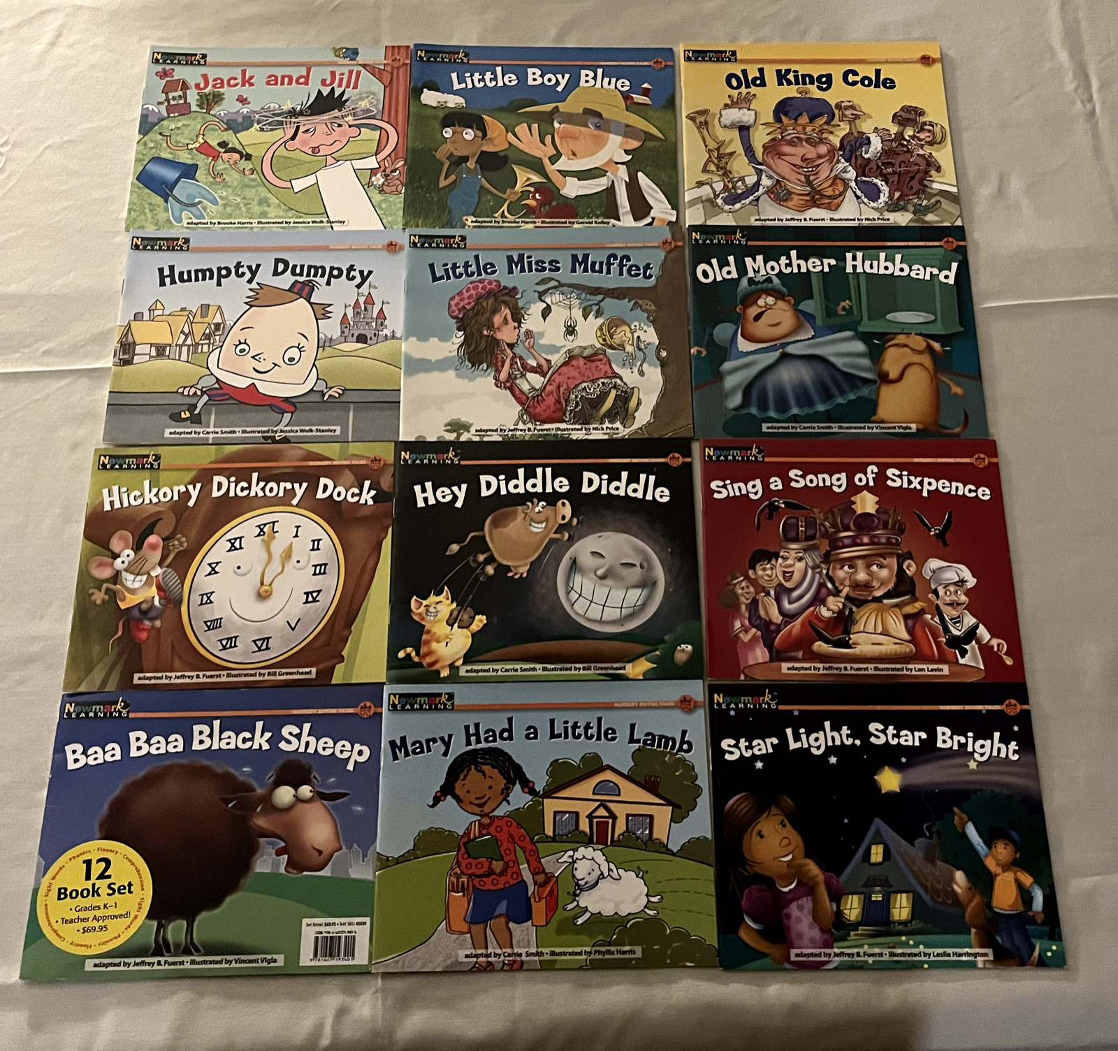 Nursery Rhyme Tales 12 Book Set Brand New Grades K-1 by Newmark Learning