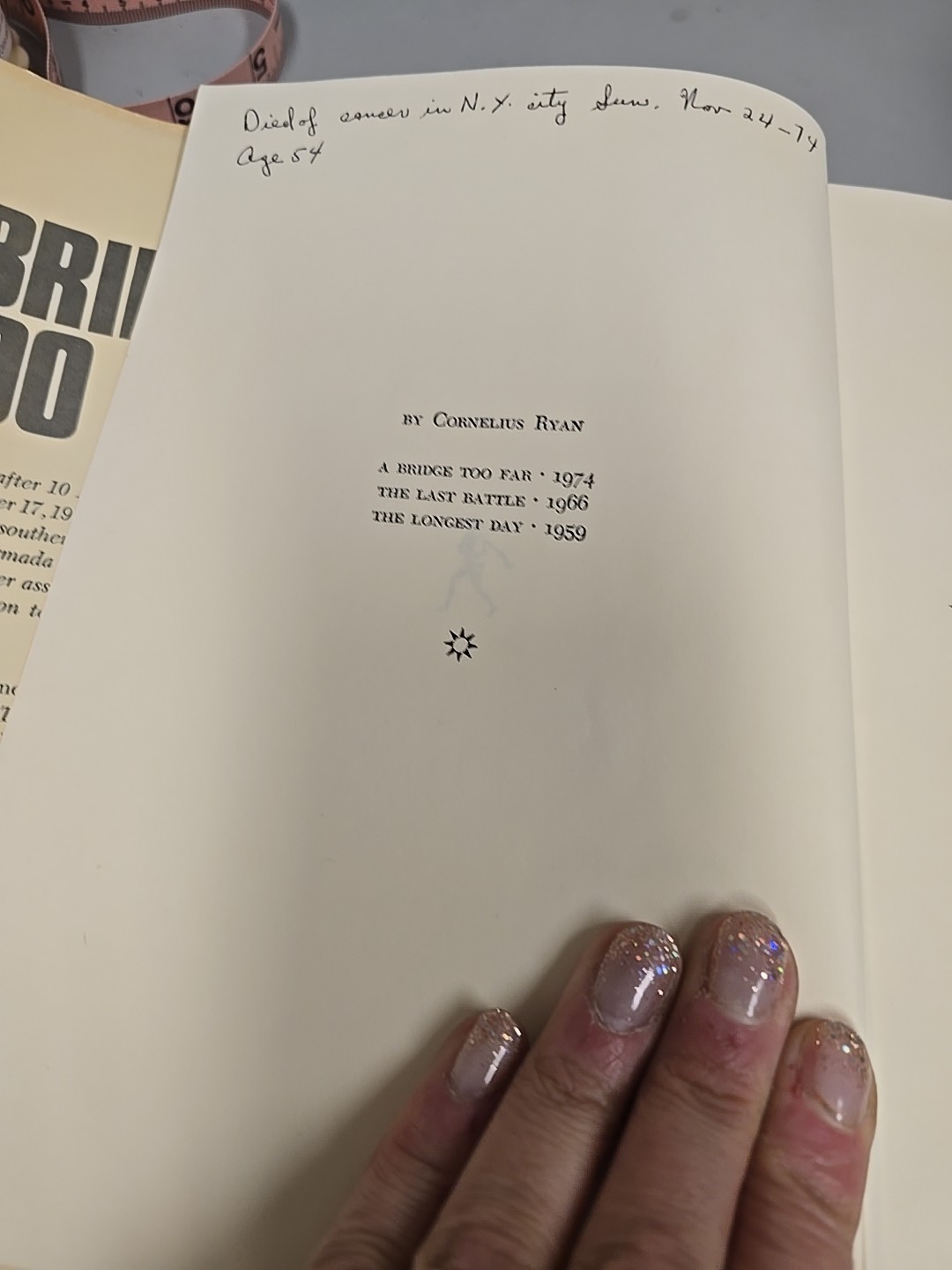 A Bridge too Far (Hardcover, 1st Edition 1974, Cornelius Ryan)