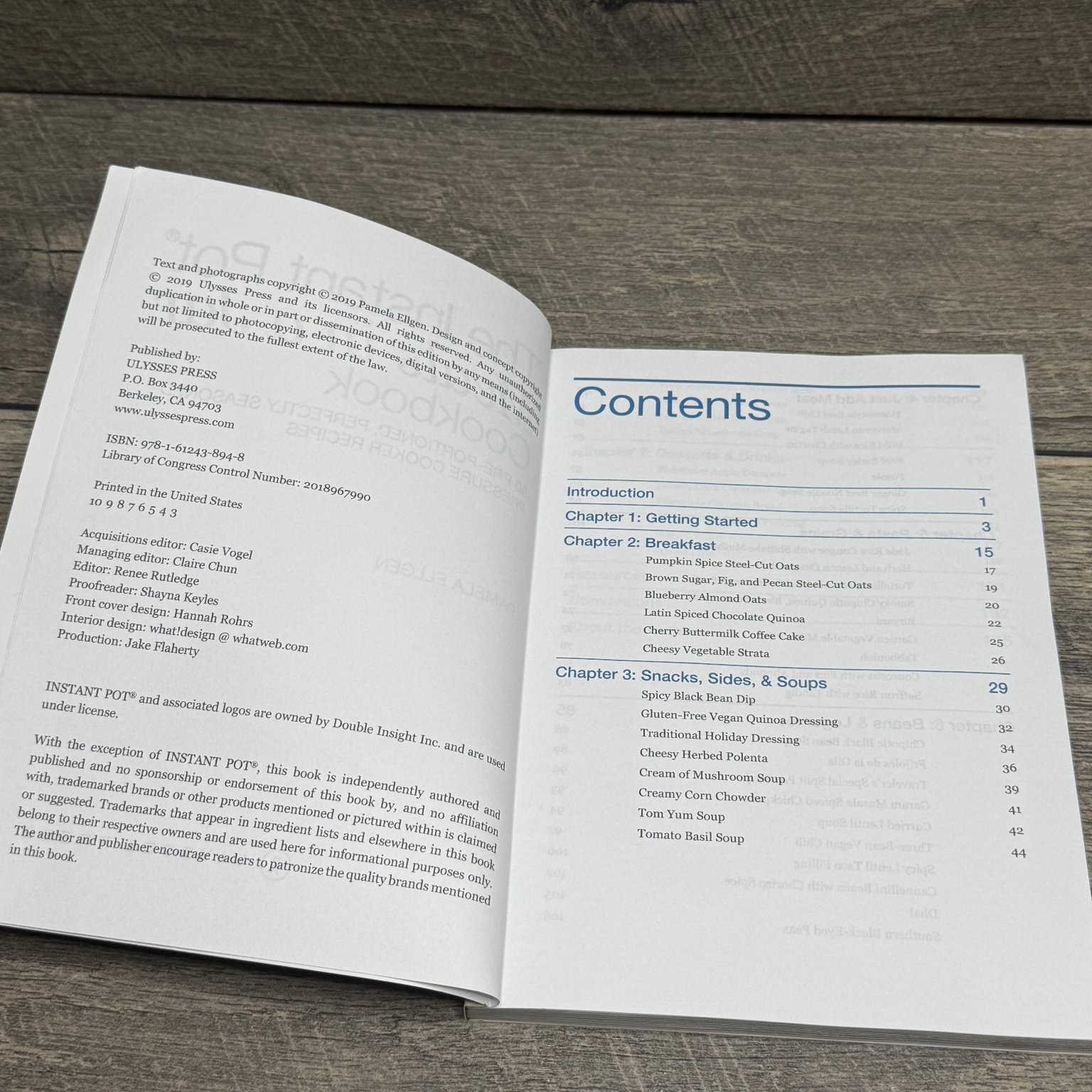 Instant Pot Meals in a Jar Cookbook Pamela Ellgen 2019 Pressure Cooker Ulysses