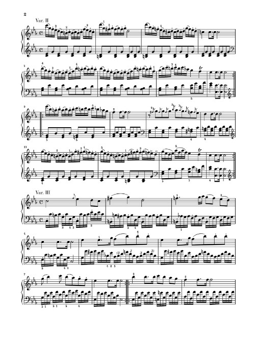 Ludwig van Beethoven Piano Variations, Volume 1 – Revised Edition