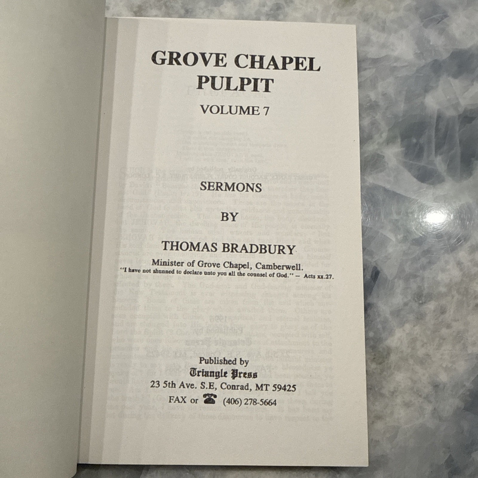 Grove Chapel Pulpit: Sermons by Thomas Bradbury (Vol 1–8, PB)-Baptist, Theology