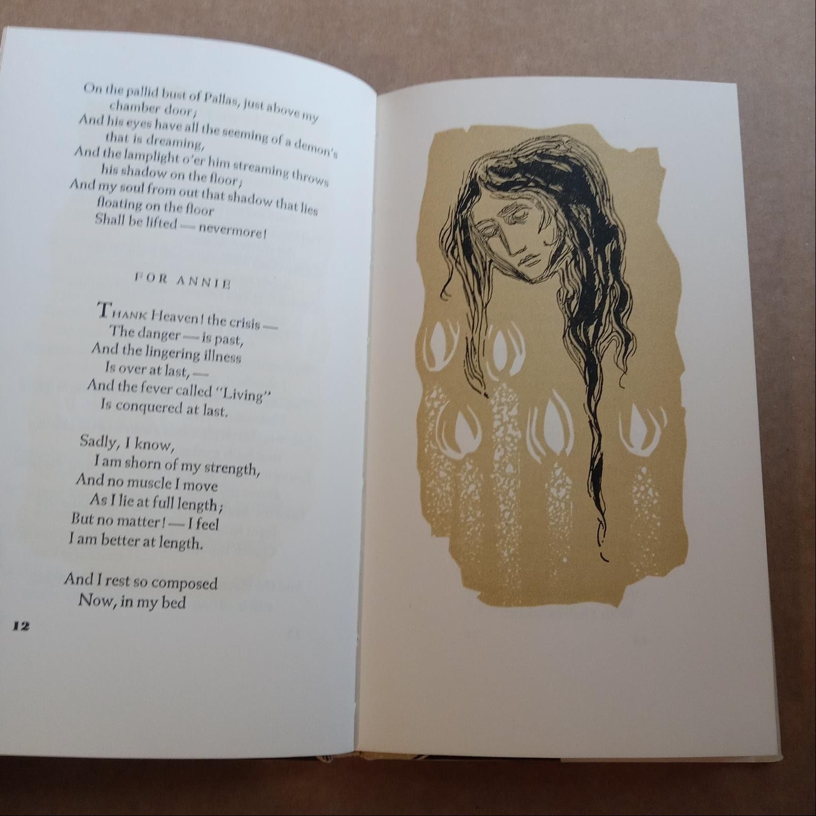 Edgar Allan Poe The Raven & Other Poems Peter Pauper Press 8vo HC DJ VG+ VG