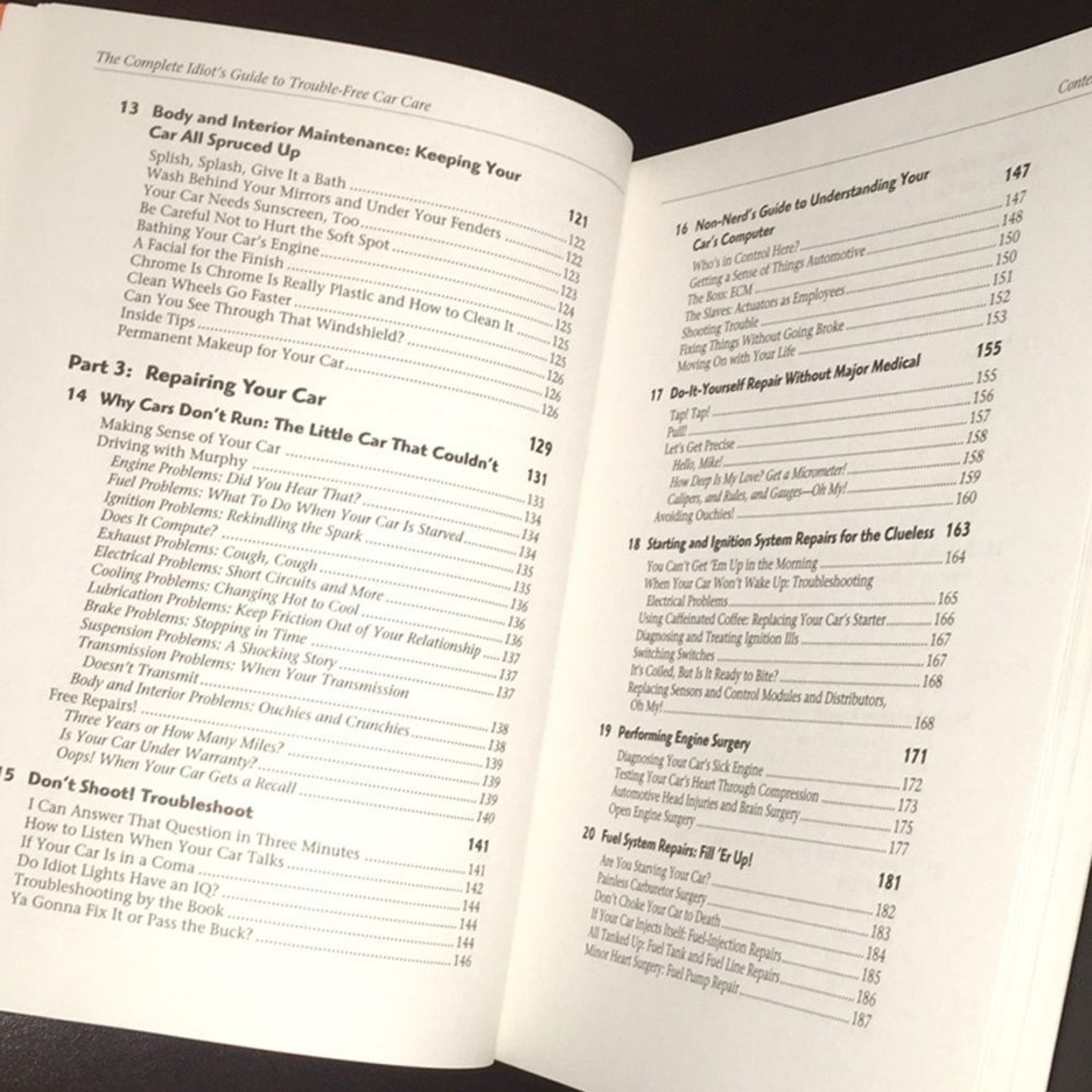 The complete idiot’s guide to trouble-free car care over‎ 250 pages