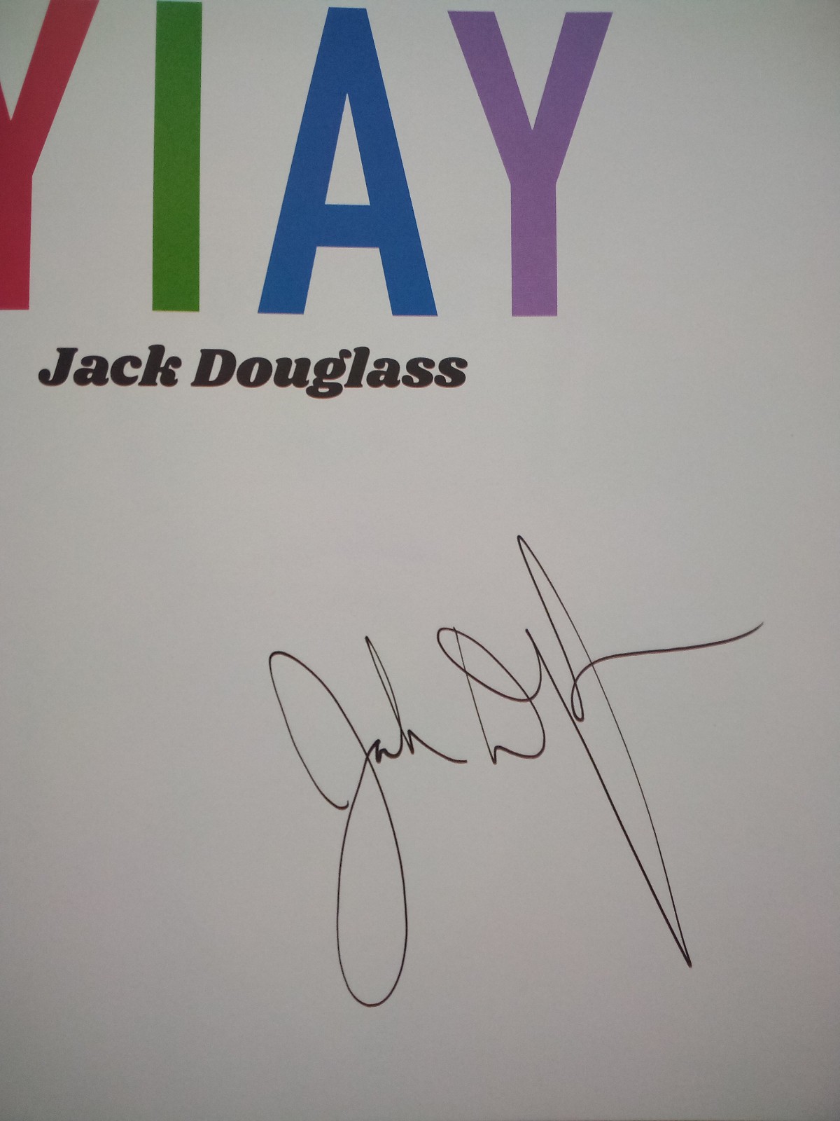 SIGNED! YIAY Yesterday I Asked You. 2017 HC Book by Jack Douglass Jacksfilms
