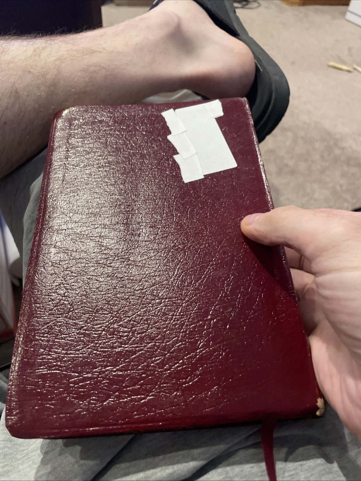 1994 NKJV ULTRATHIN REFERENCE BIBLE BURGUNDY BONDED LEATHER BROADMAN & HOLMAN