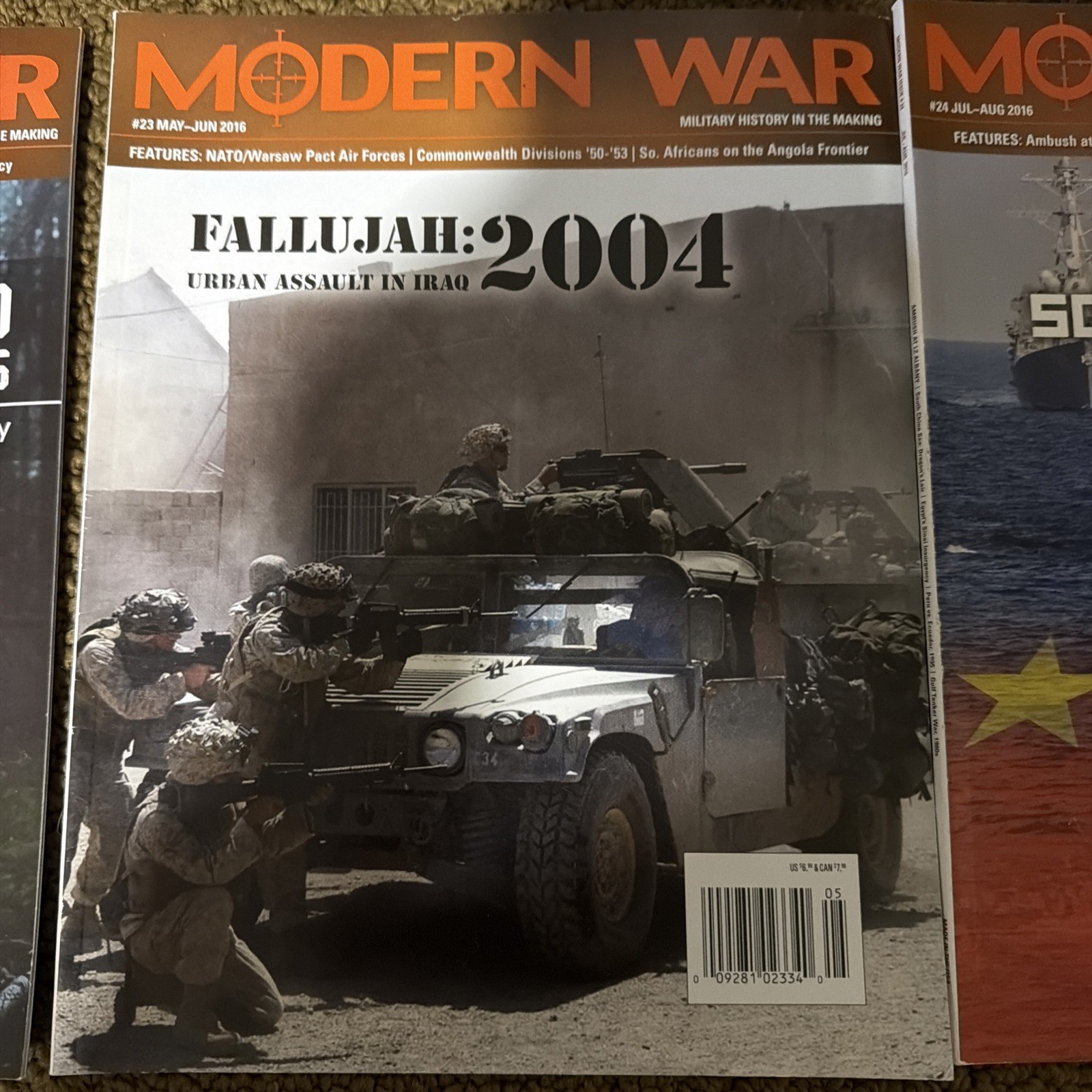 MODERN WAR MAGAZINEs 19-24 ONLY MAGAZINE NO GAMES.