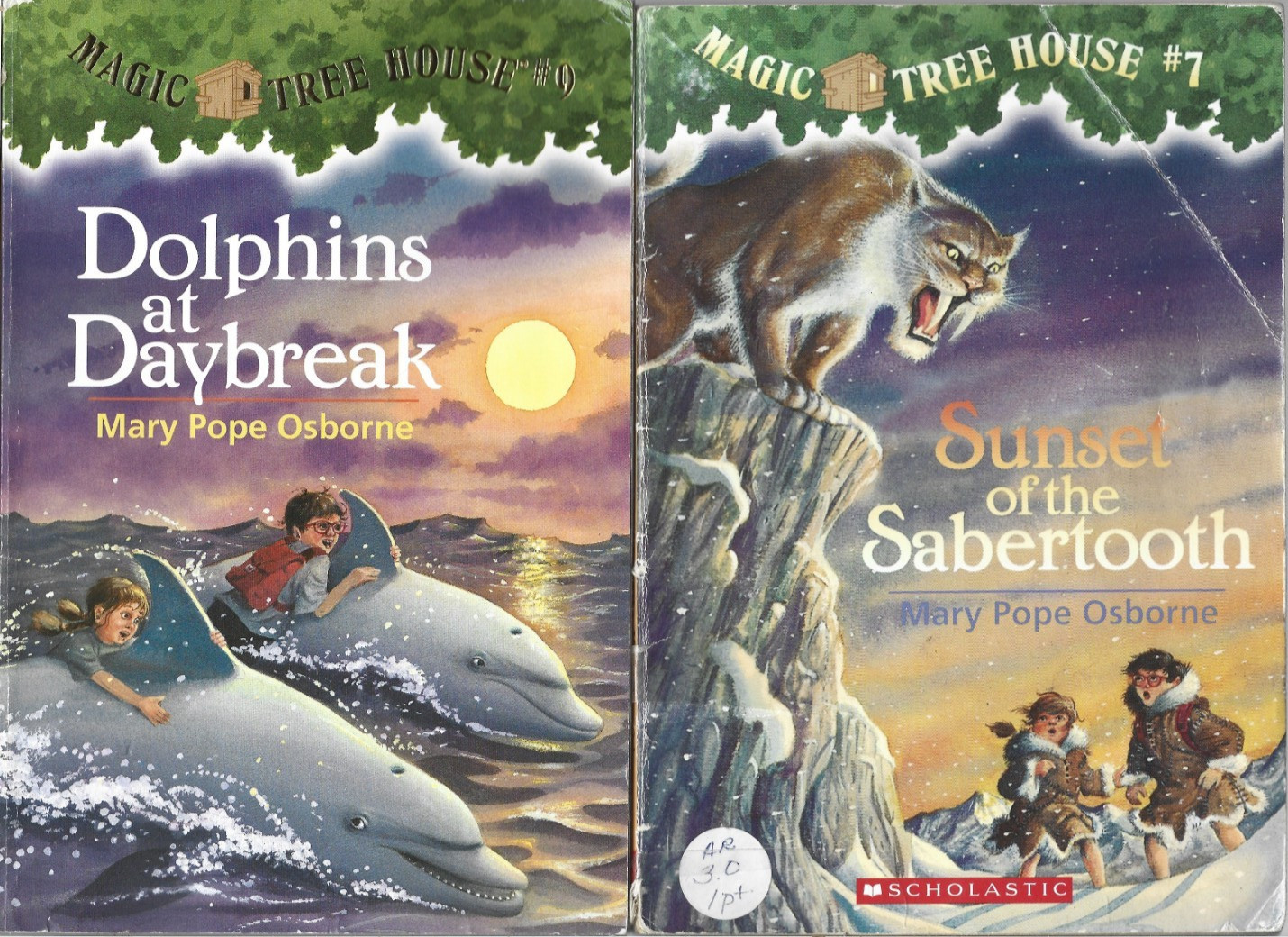 Magic Treehouse7,9,17,23 & Dinosaur Field Guide 1,by Mary Pope Osborne, PB B32