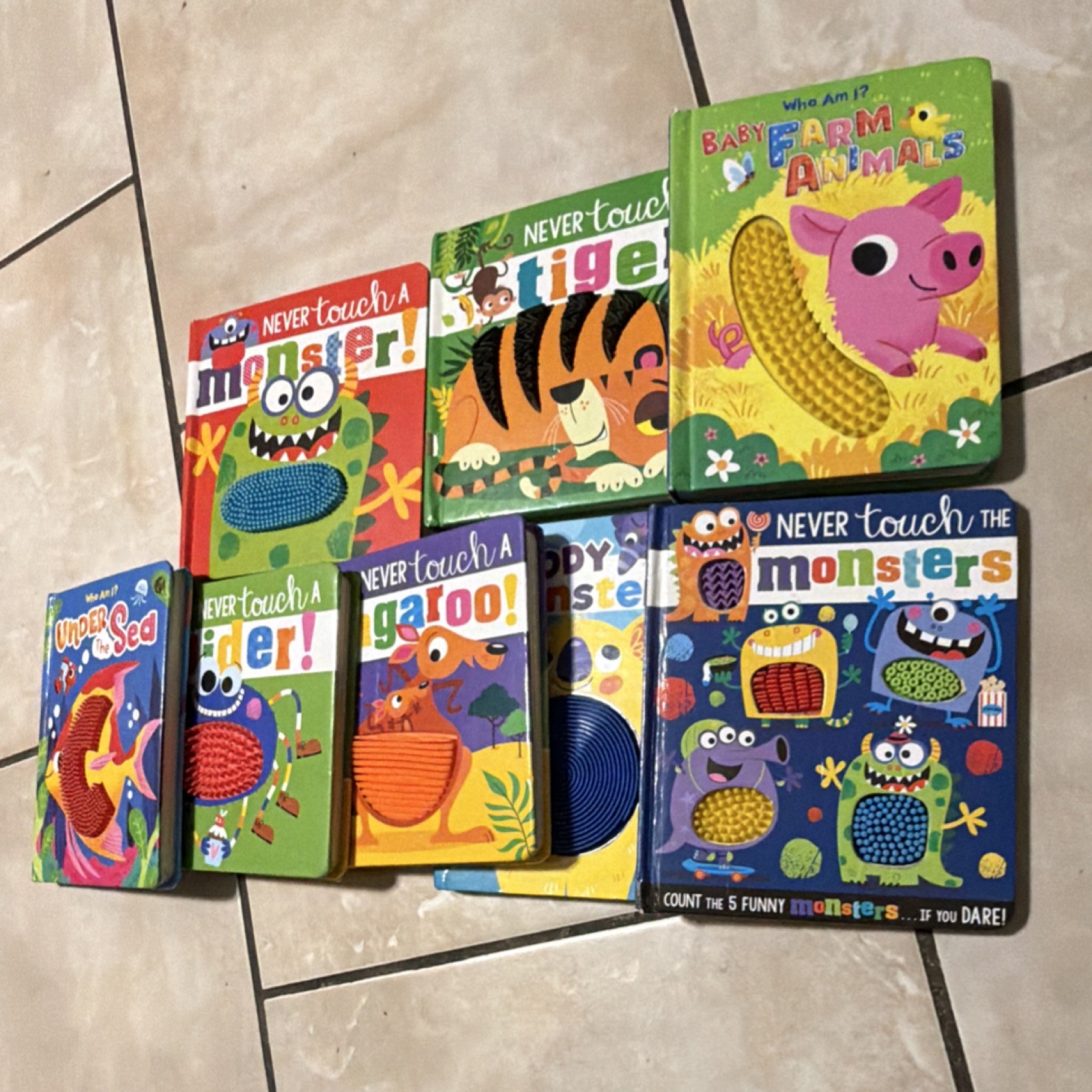 Make Believe Ideas Never Touch a Kangaroo! Touch-and-Feel Board Book, English