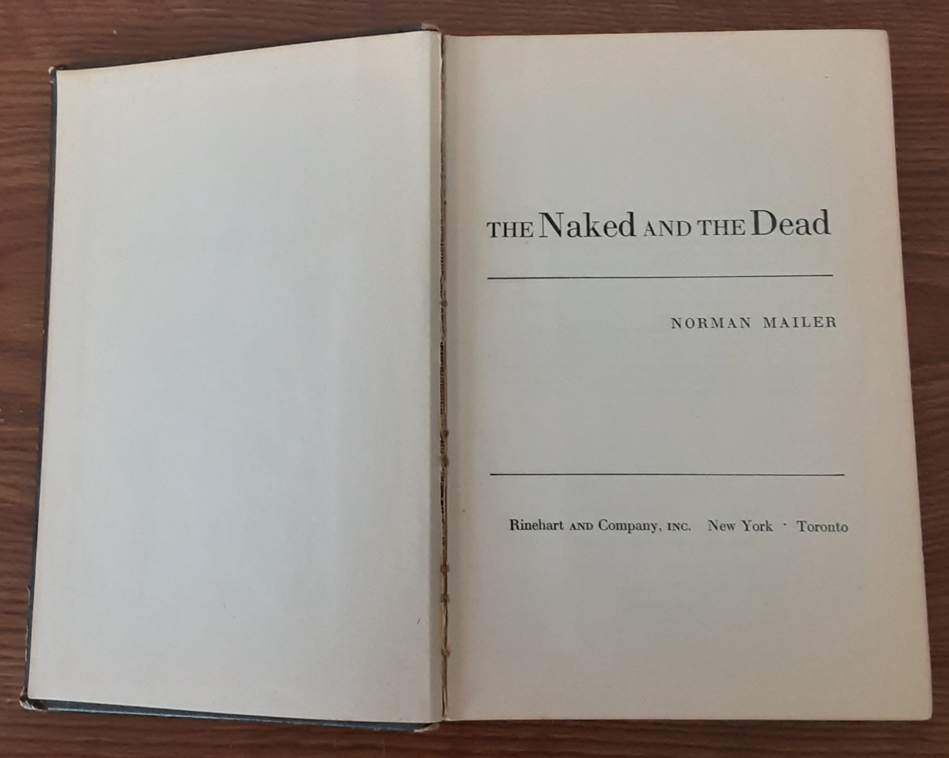 The Naked and the Dead by Norman Mailer HC 1948 vtg hardcover world war II WWII