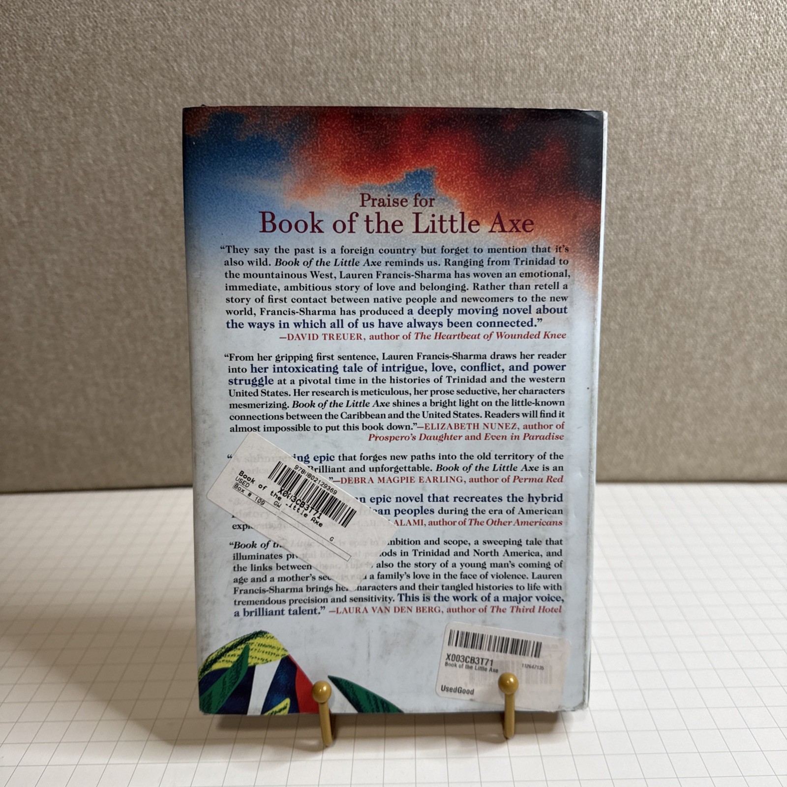 Book of the Little Axe by Lauren Francis-Sharma (2020, Hardcover) Preowned