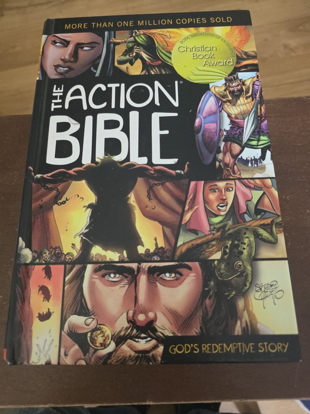The Action Bible: GOD’S Redemptive Story by Sergio Cariello (English) Hardcover