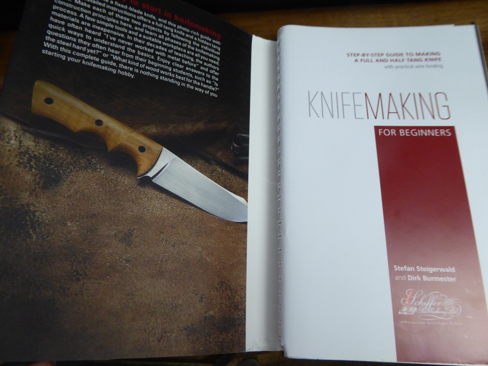 Knife Making For Beginners Book Step-by-Step Guide For Full or Half Tang 241pg