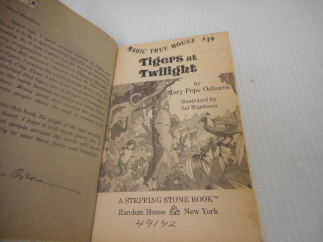 Tigers At Twilight By Mary Pope Osborne Hardcover