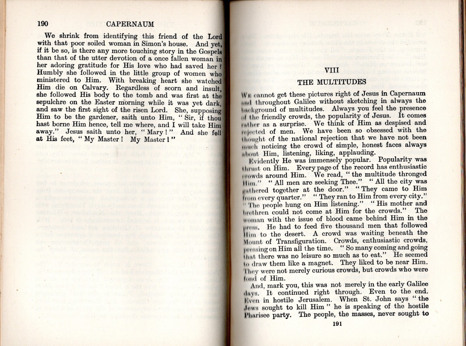 A PEOPLE’S LIFE of CHRIST 1926 Hardcover 429 pages J. PATERSON SMYTHE Christan