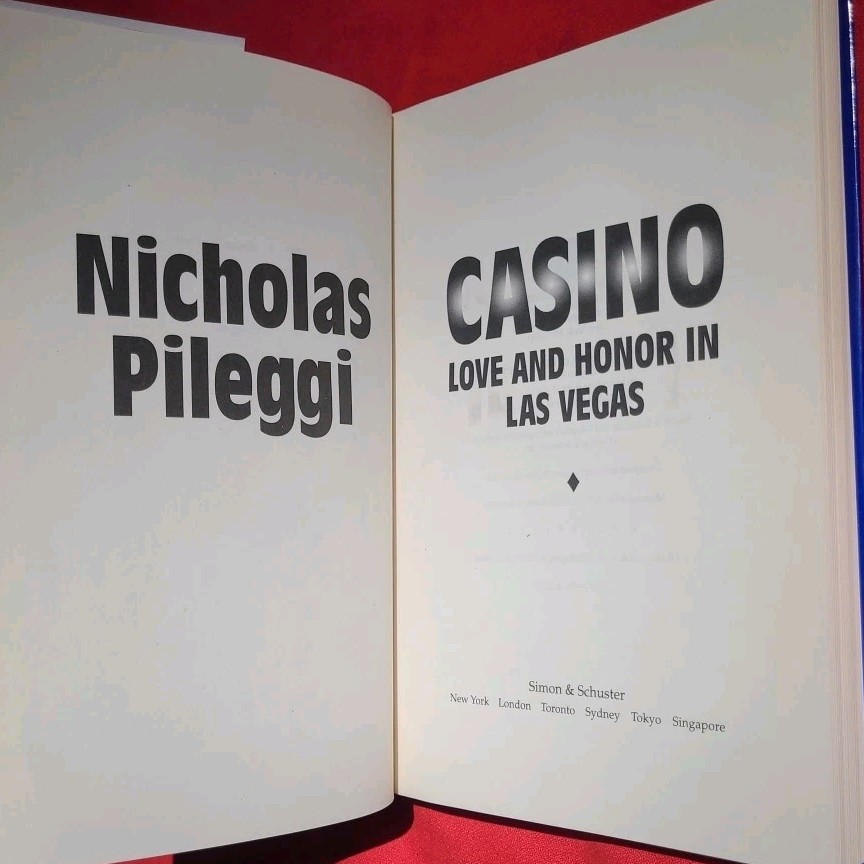 1995 Nicholas Pileggi Casino Hardcover 1st Edition Scorsese Vegas Maria Mob Film