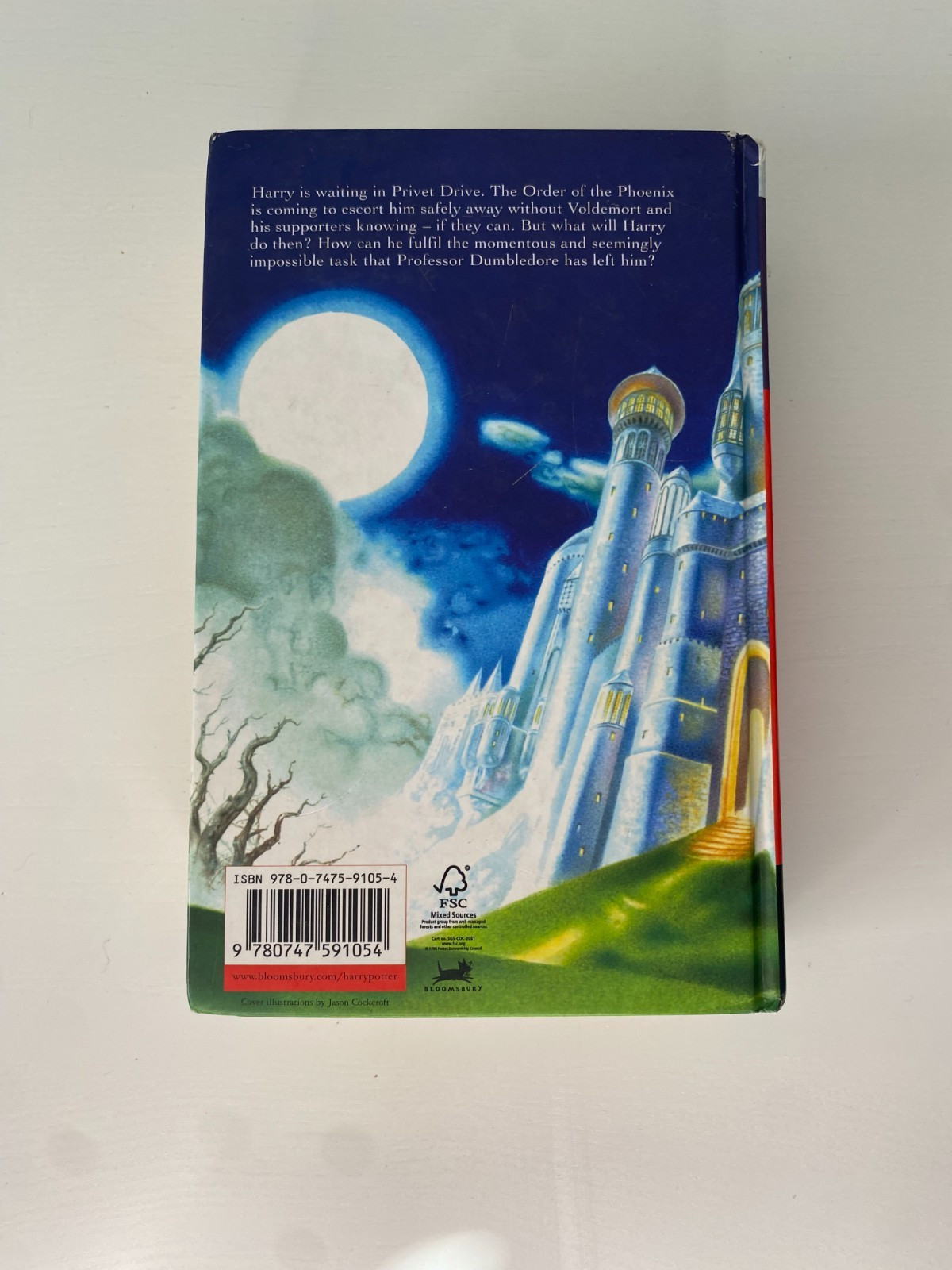 Harry Potter And The Deathly Hallows JK Rowling UK First Edition HC No-Jacket