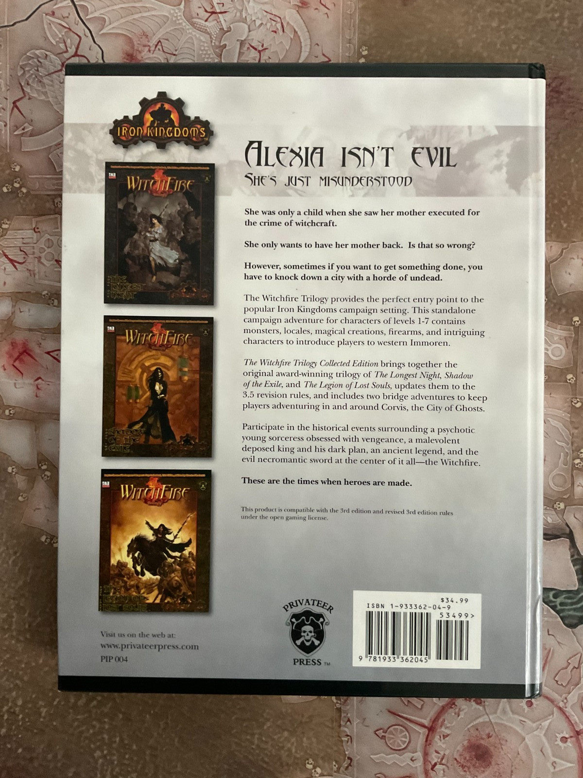 THE WITCHFIRE TRILOGY, Collected Edition D&D Privateer Press Iron Kingdoms HC