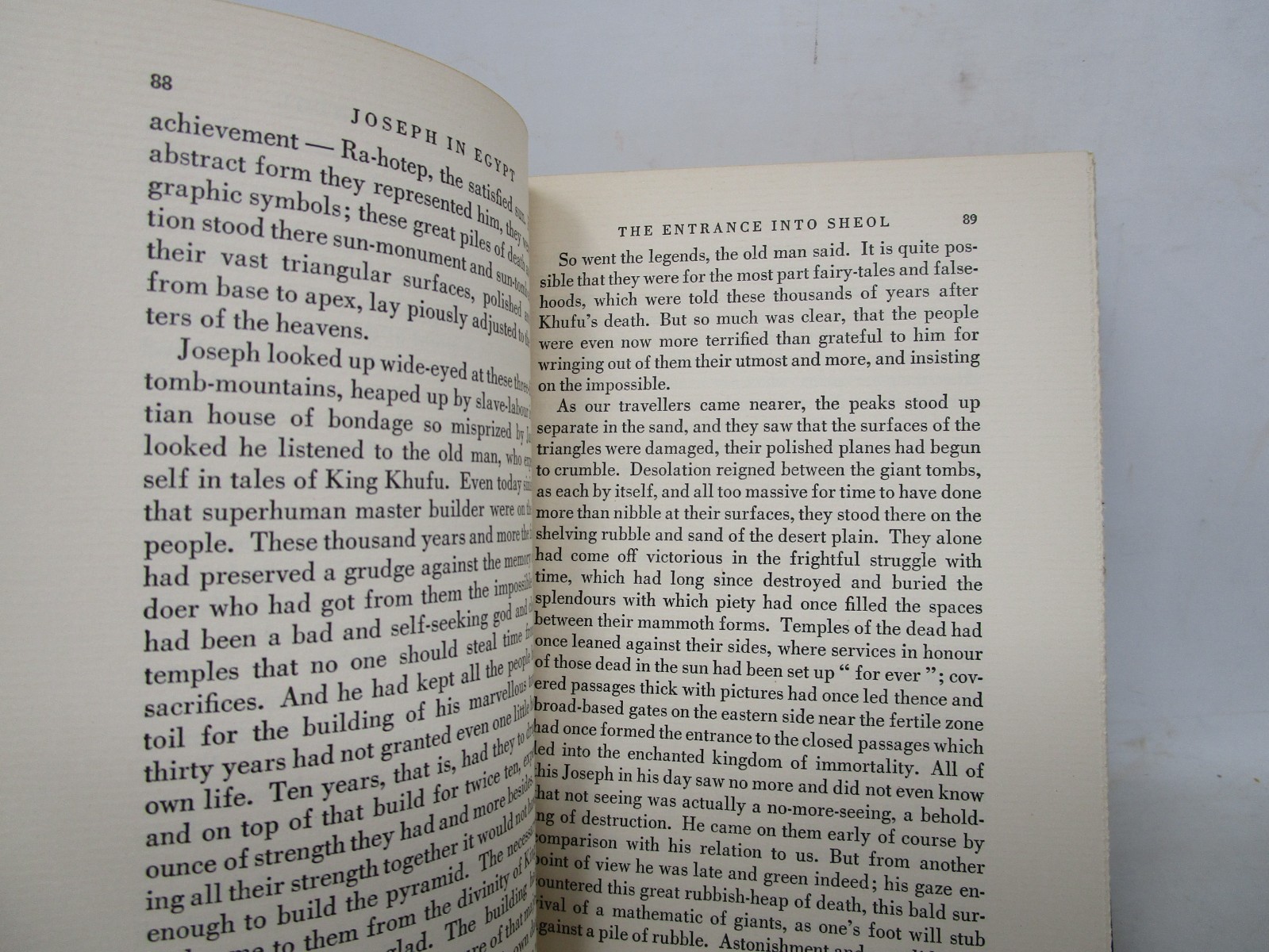 Joseph In Egypt by Thomas Mann 1938 Two Volumes