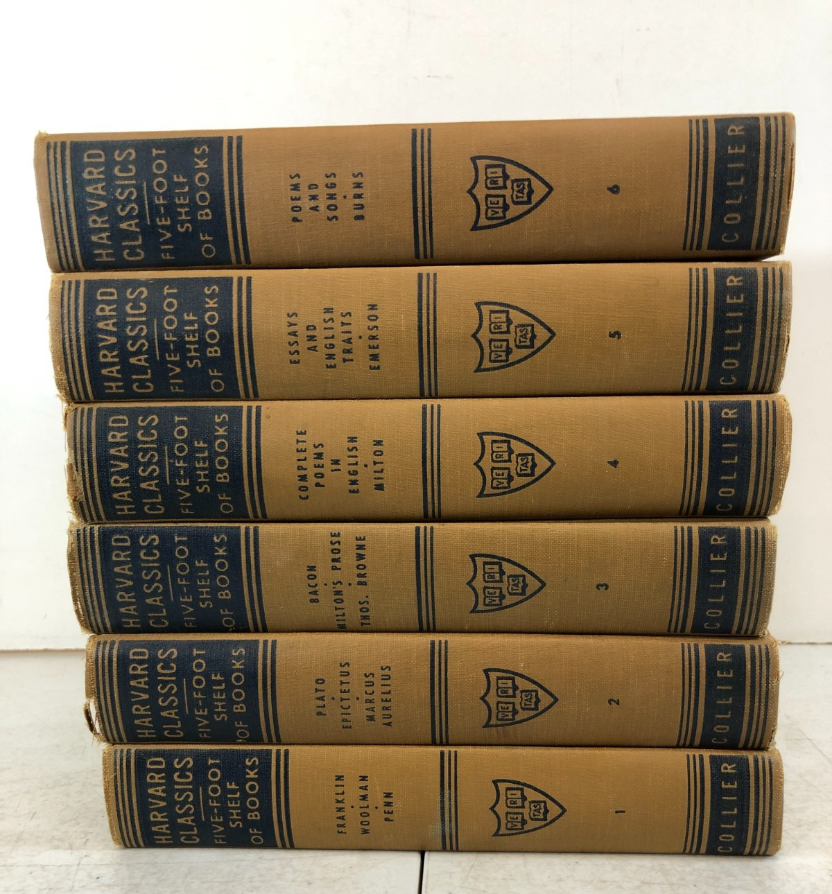 Harvard Classics, Five-Foot Shelf Of Books, 1937, 1938, 52 volumes, EB-3