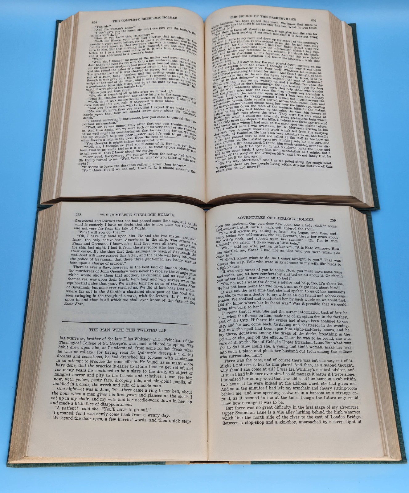 1950s The Complete SHERLOCK HOLMES by Sir Arthur Conan Doyle Vol 1 & 2 HC Set