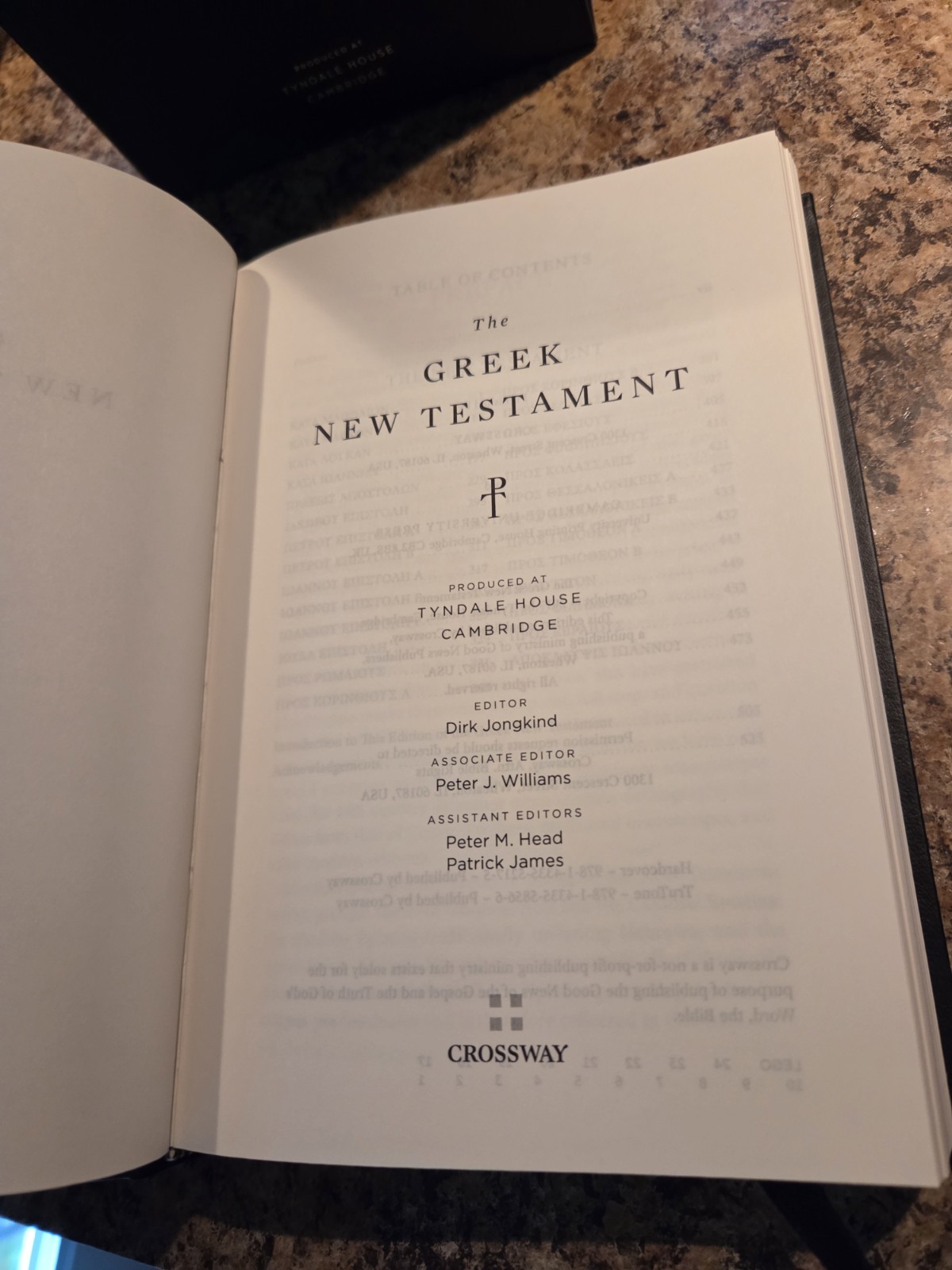 The Greek New Testament Produced at Tyndale House, Cambridge Reader’s Edition HC