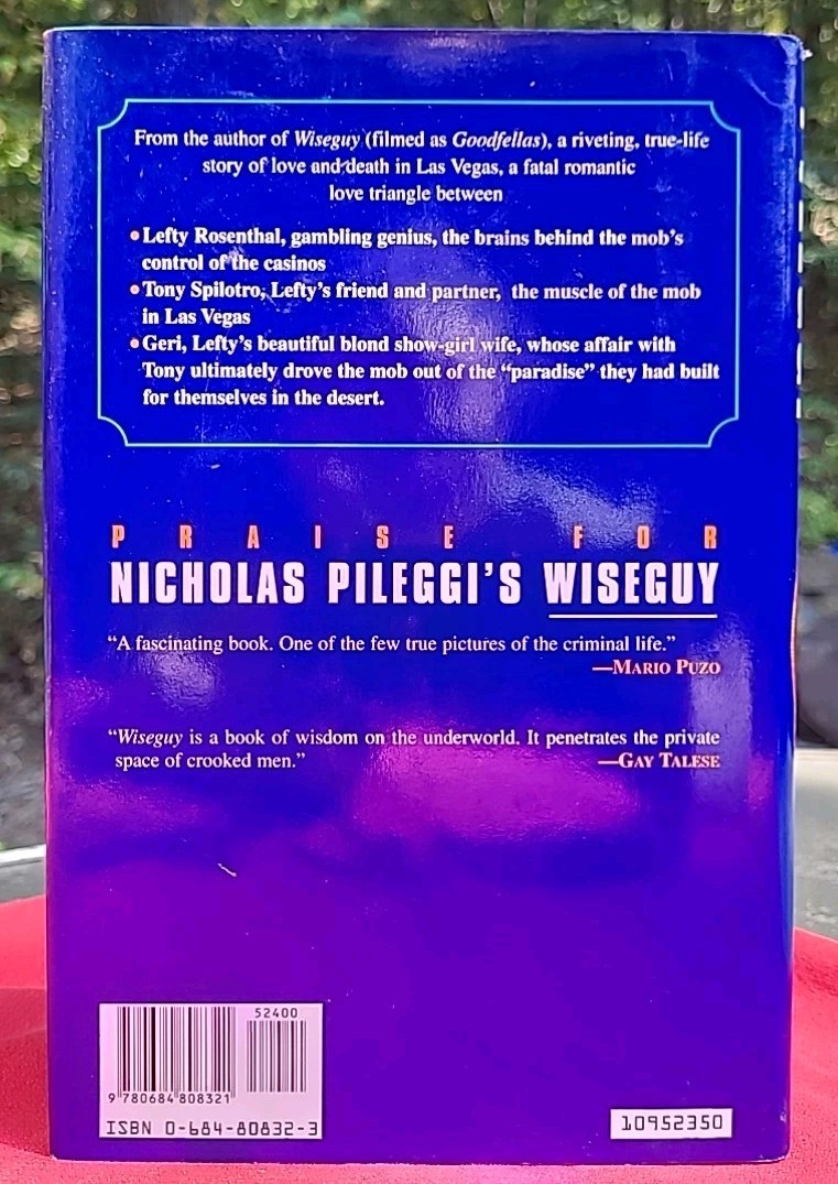 1995 Nicholas Pileggi Casino Hardcover 1st Edition Scorsese Vegas Maria Mob Film