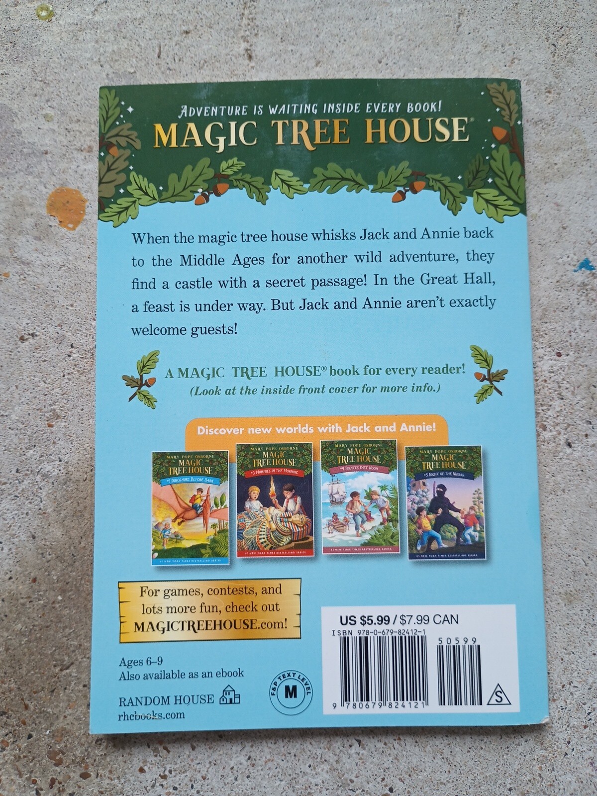 MAGIC TREE HOUSE BOOKS LOT OF 5 KIDS CHAPTER BOOK #2 3 4 16 20 MARY POPE OSBORN