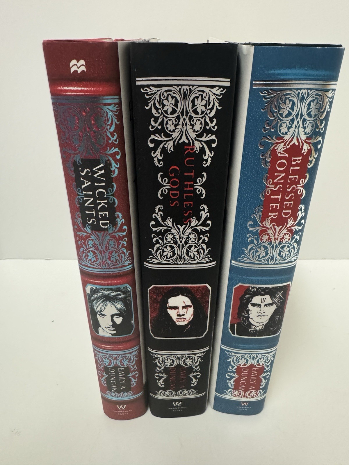 Something Dark & Holy Trilogy by Emily Duncan 1st Ed & ALL 3 Signed Hardcover