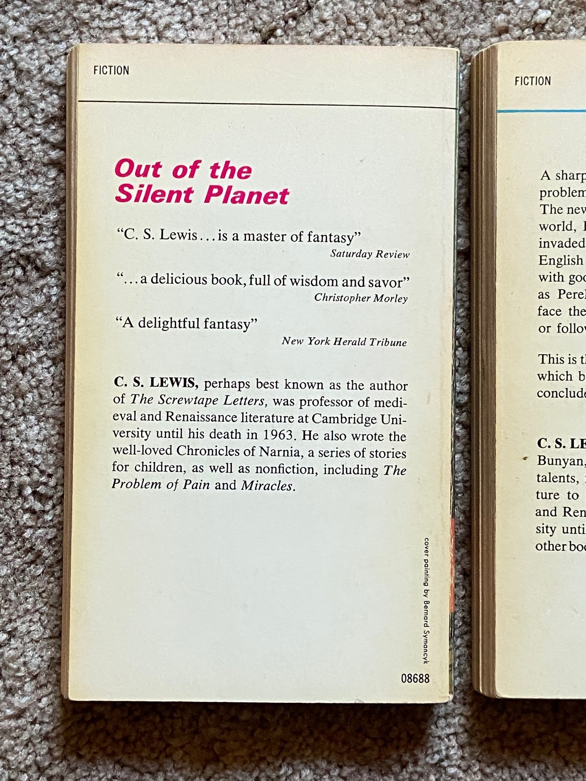 Vintage 1966 PB Lot SPACE TRILOGY, C.S. Lewis SILENT PLANET Perelandra HIDEOUS