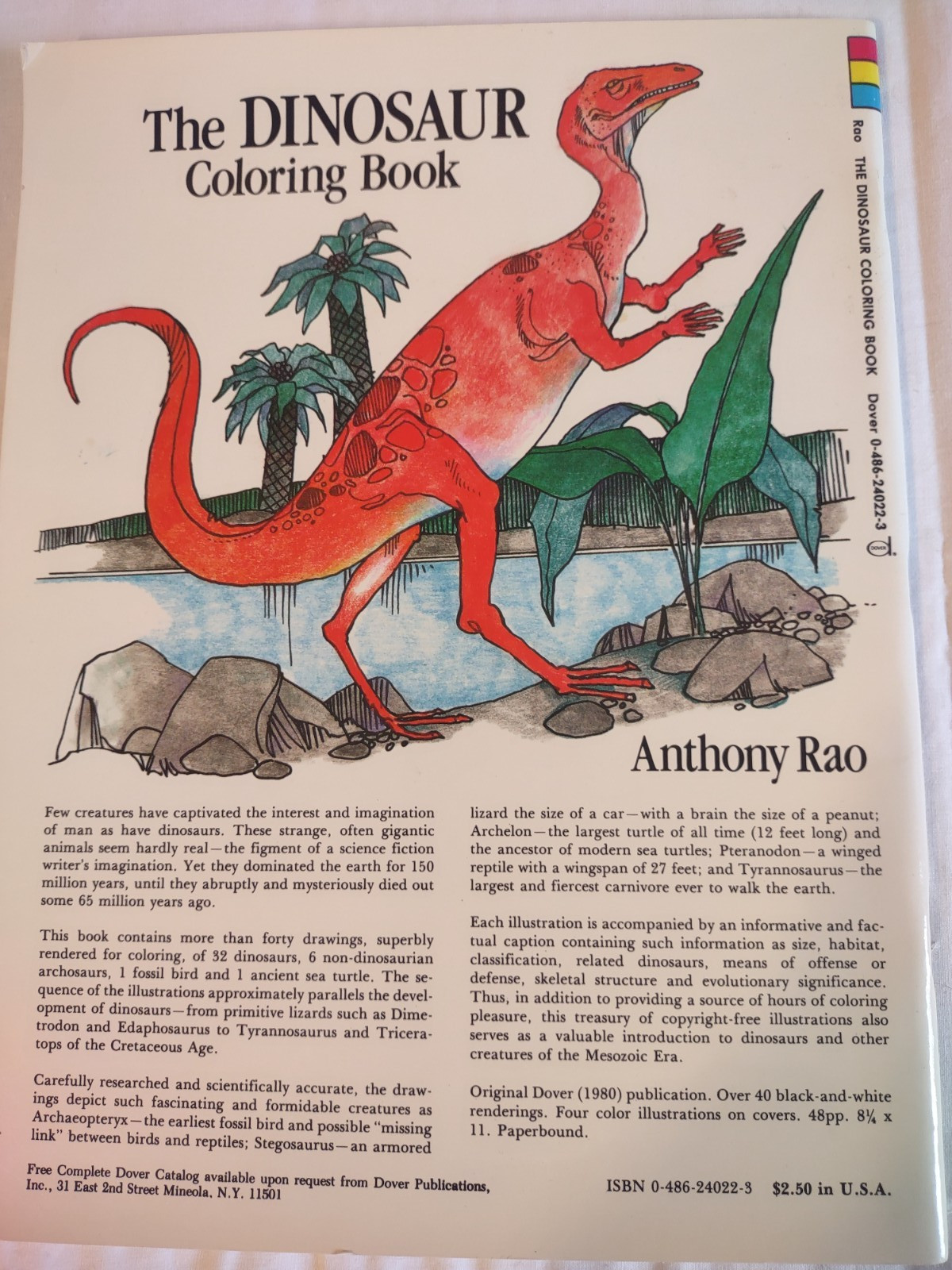 Vintage Dover The Dinosaur Coloring Book