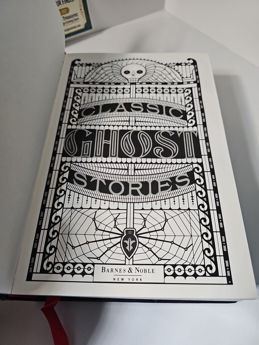 Classic Ghost Stories, Barnes & Noble, 2017, Bonded Leather, LNC, Silver Gilded
