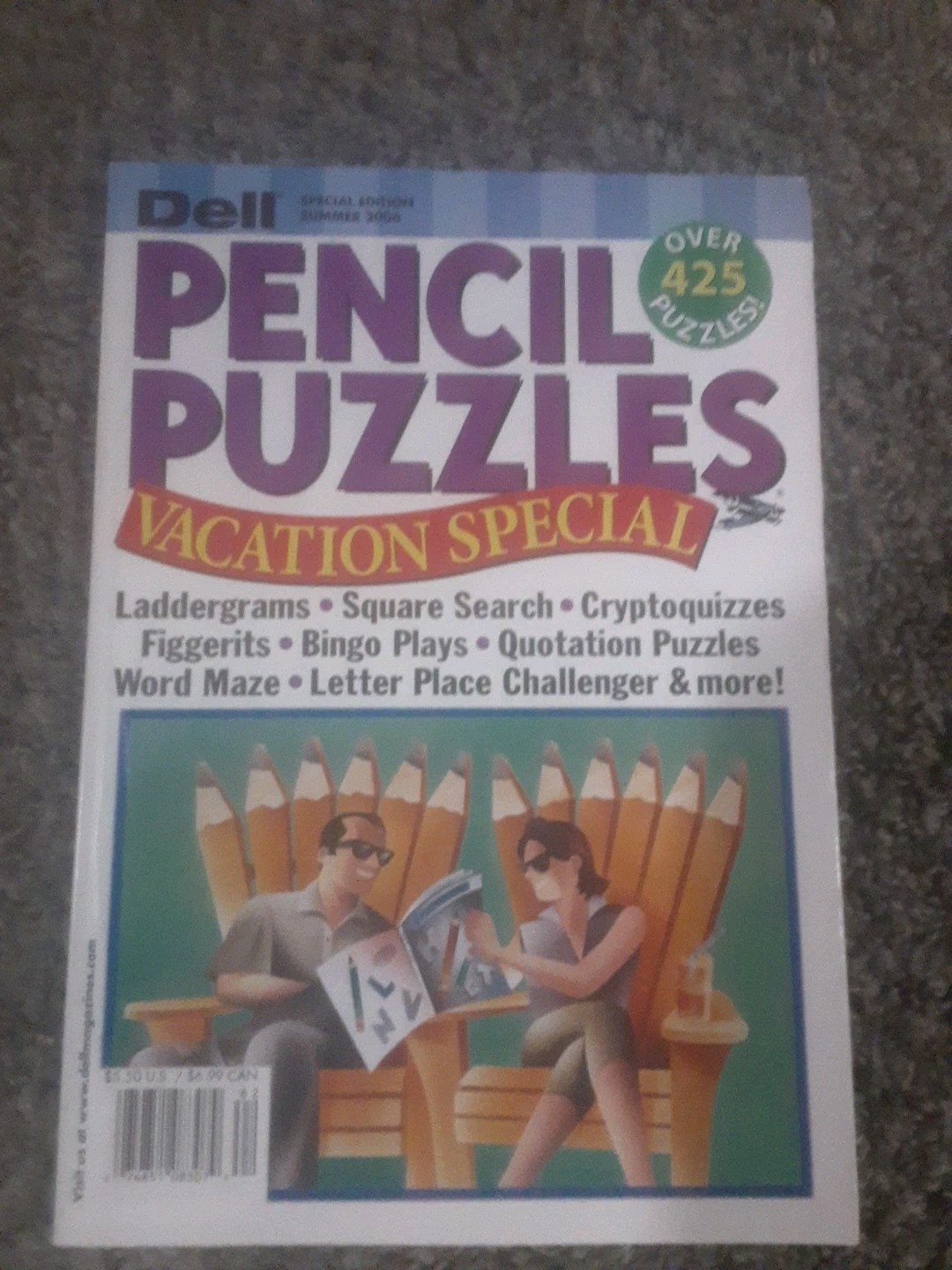 Lot Of 7 DELL Official Variety Puzzles Books Dated 2006 NEW