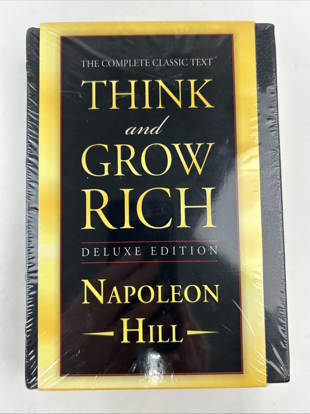 THINK AND GROW RICH by Napoleon Hill Vegan Leather Bound Deluxe Edition *Sealed*