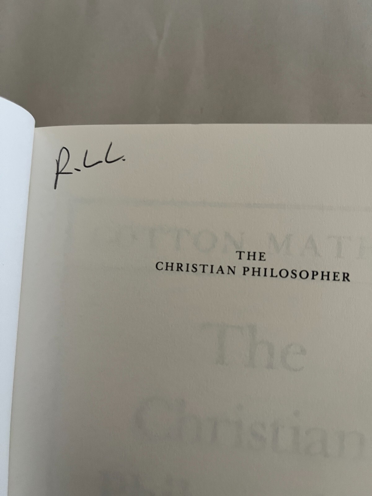 The Christian Philosopher by Cotton Mather, 2000, Paperback Good