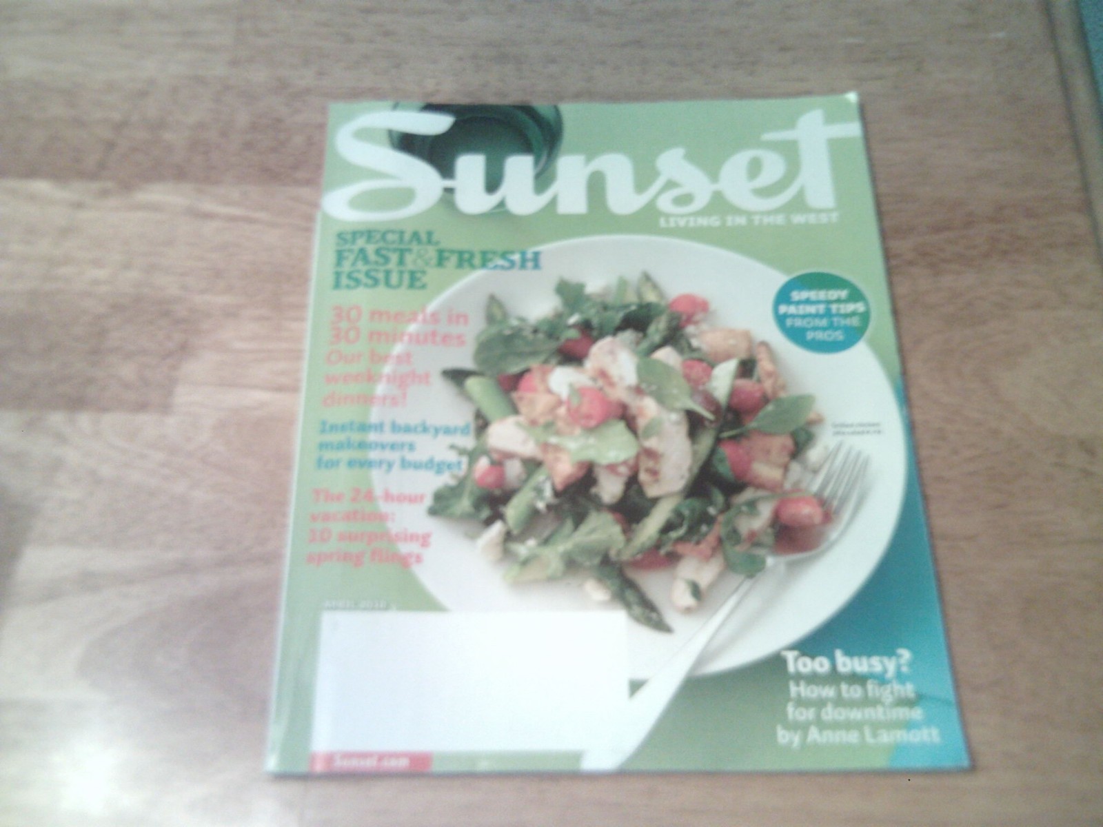 Sunset Magazine April 2010