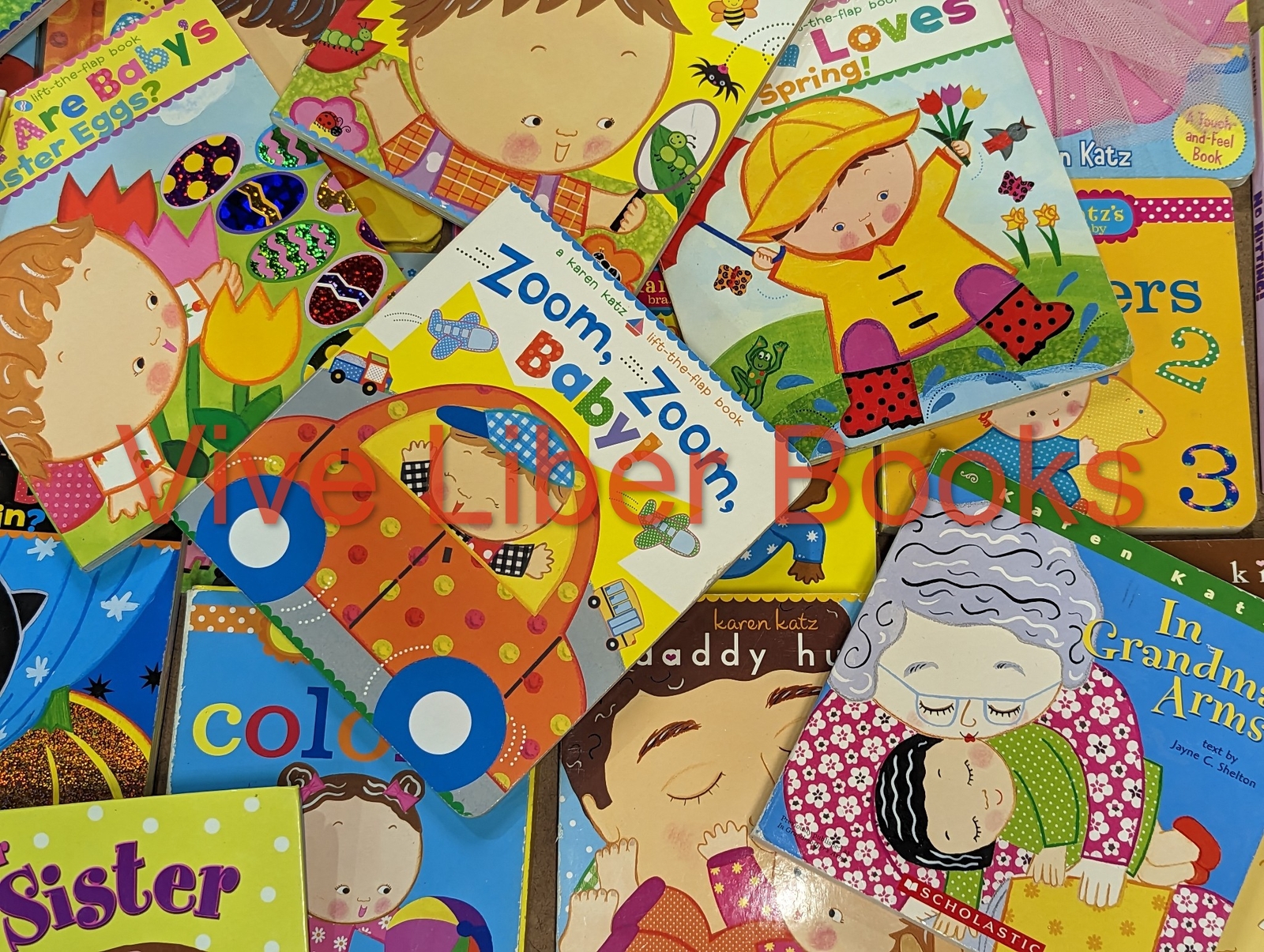 Lot of 5 Karen Katz Board Books for Children’s/ Kids/ Toddler *Random Mix*