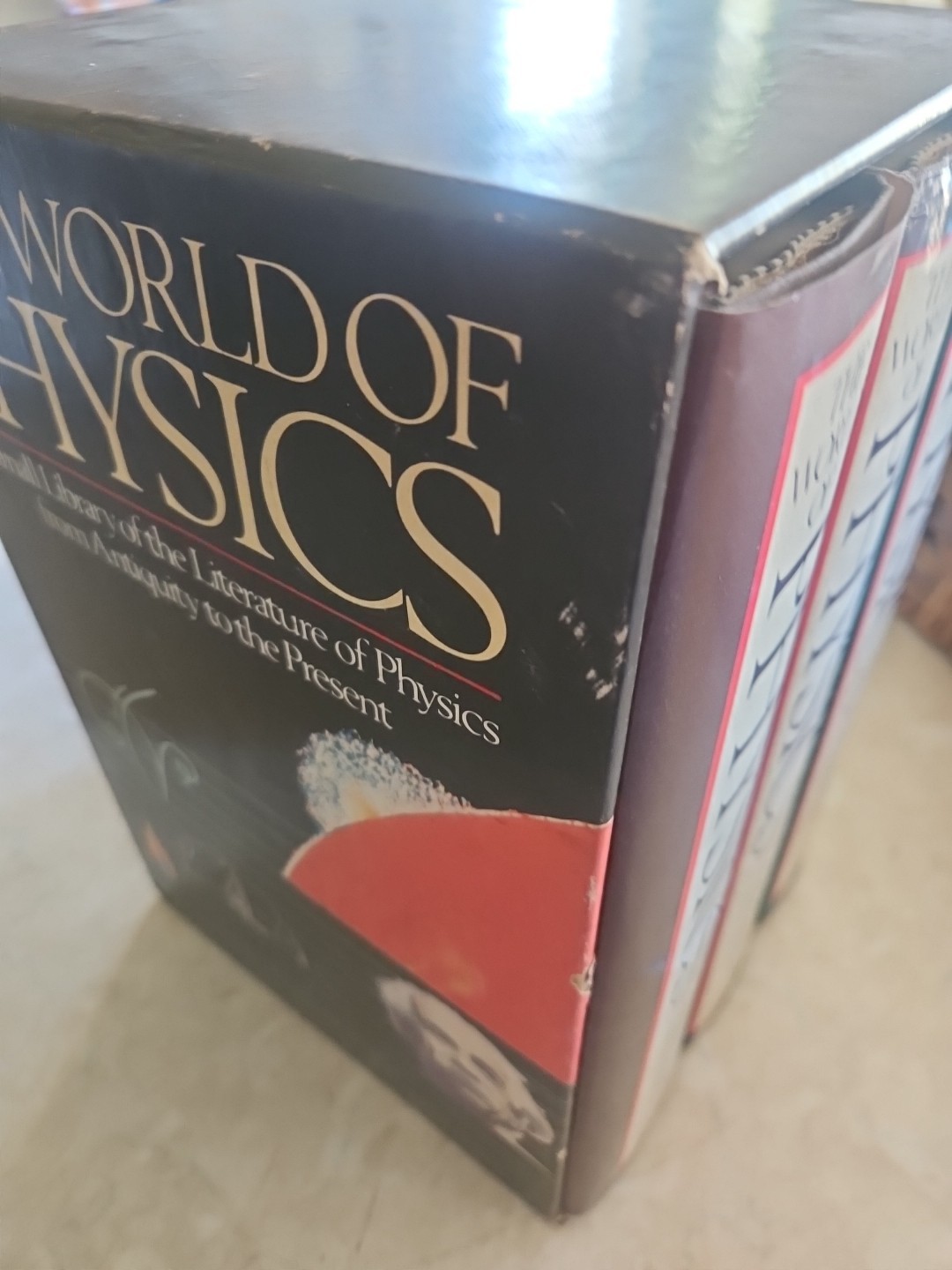 Jefferson Hane Weaver THE World Of Physics 3 Vol Set 1st Ed HC DJ VG Cond H1