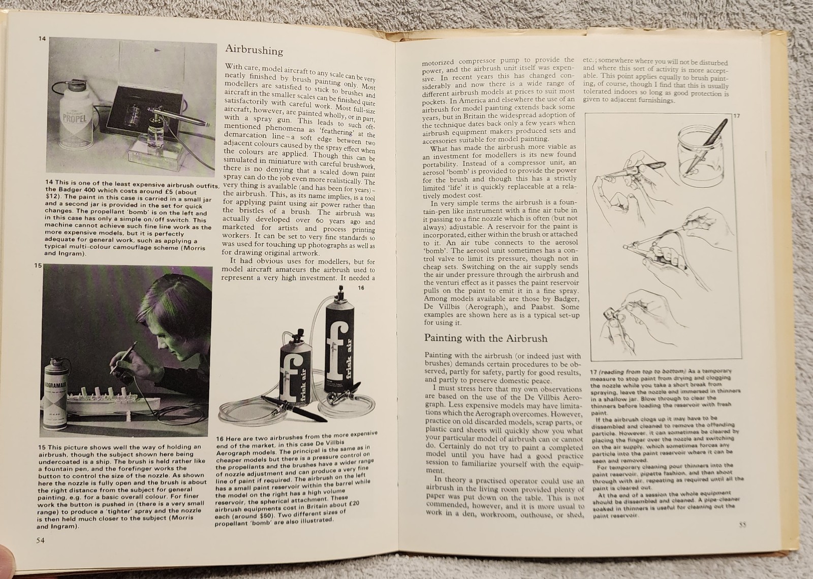 How to Make Model Aircraft by Chris Ellis 1974 Hardcover HCDJ Arco Great Britain