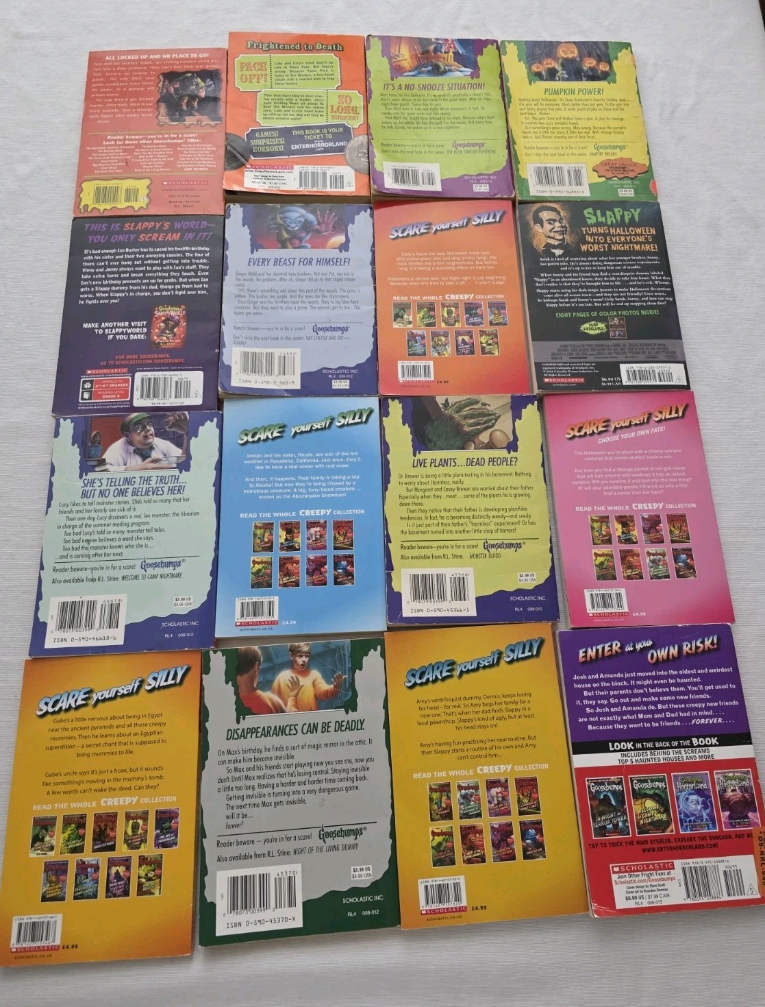 Goosebumps Books Lot of 16 Books R.L. Stine 1990s – 2000s Mixed Lot