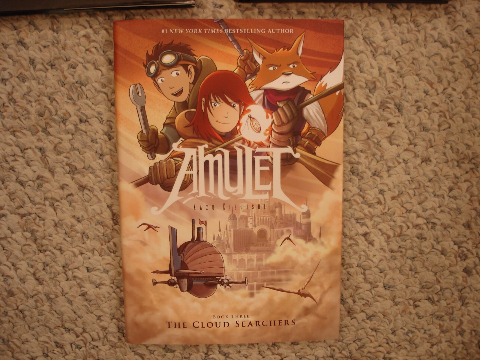 Amulet Kazu Kibuishi lot 3 hardcovers Book One Two Three 2008-2010
