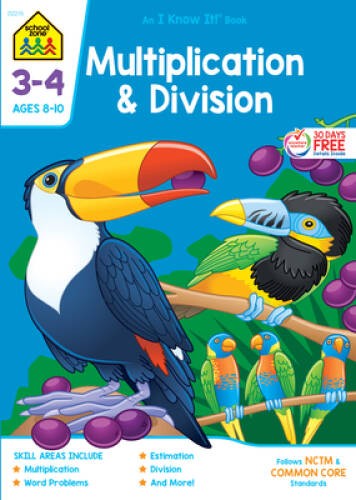 Multiplication & Division Grades 3-4 – Paperback By Barbara Bando – ACCEPTABLE