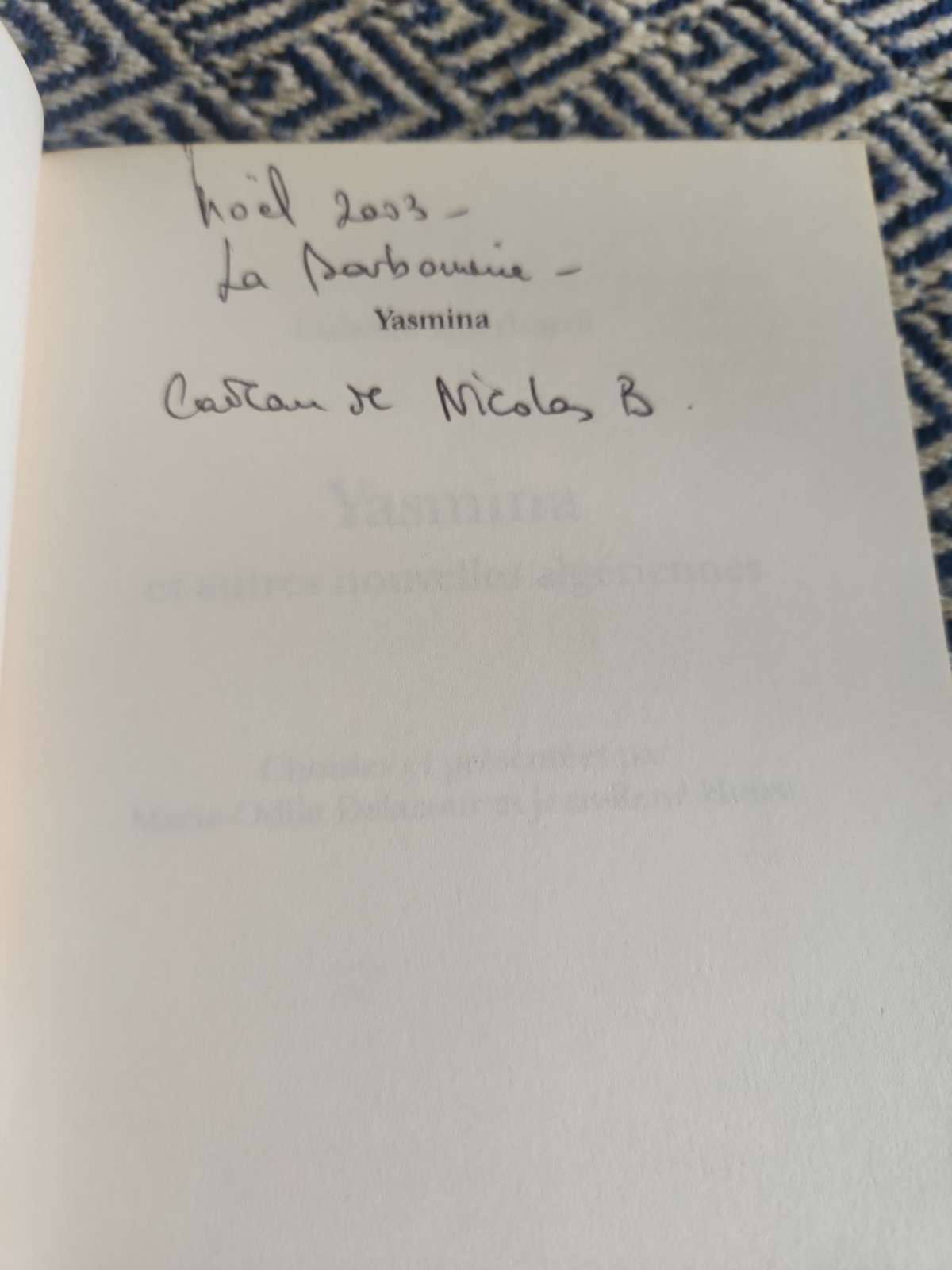 YASMINA ET AUTRES NOUVELLES ALGERIENNES By Isabelle Eberhardt