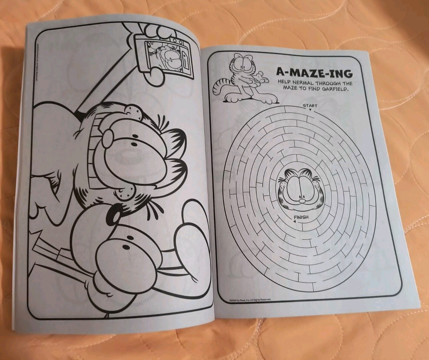 GARFIELD Jumbo Coloring & Activity Book With Tear/Share Pages New! Free Shipping