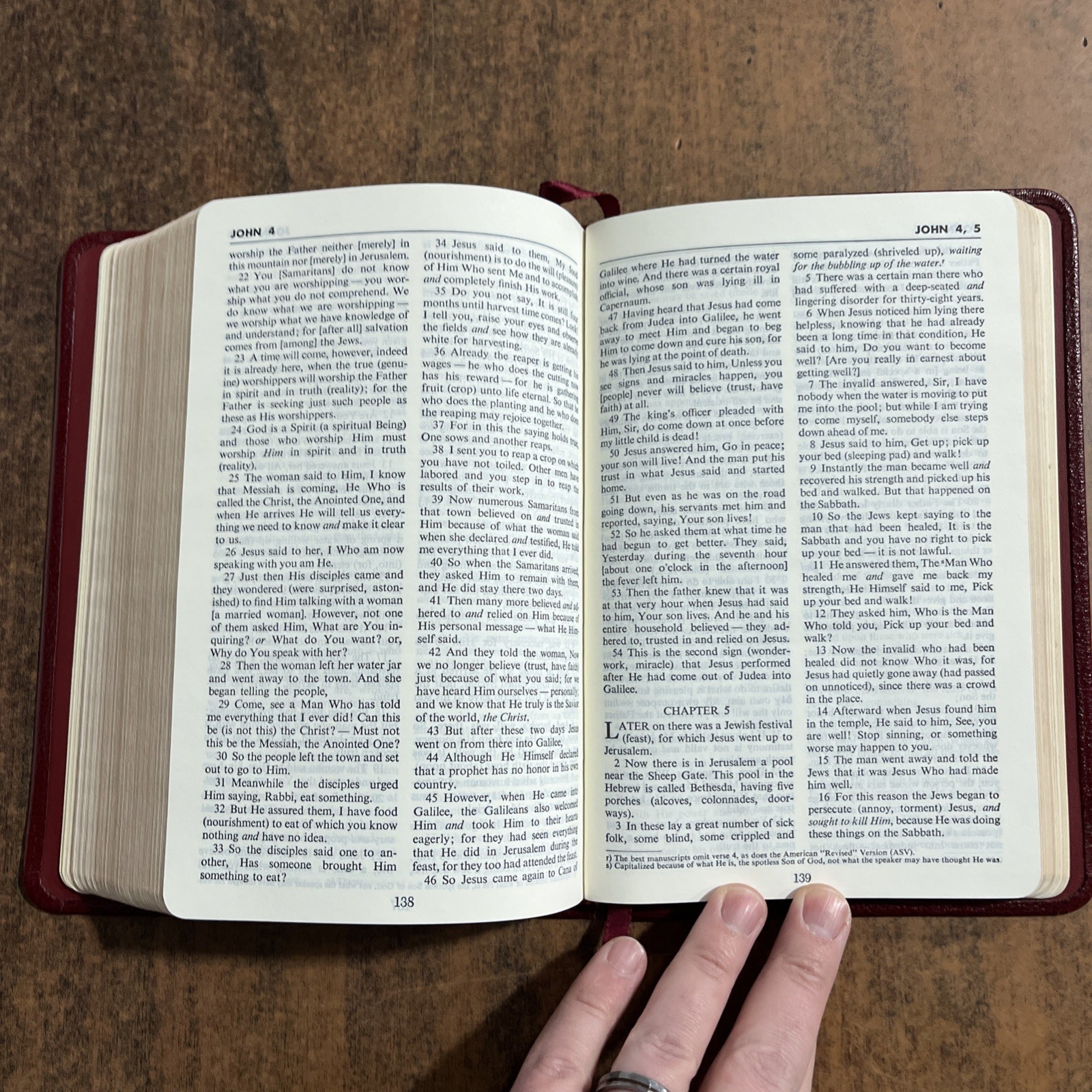Amplified 1965 Bible – Red Leather – (Pre AMPC/ Classic)