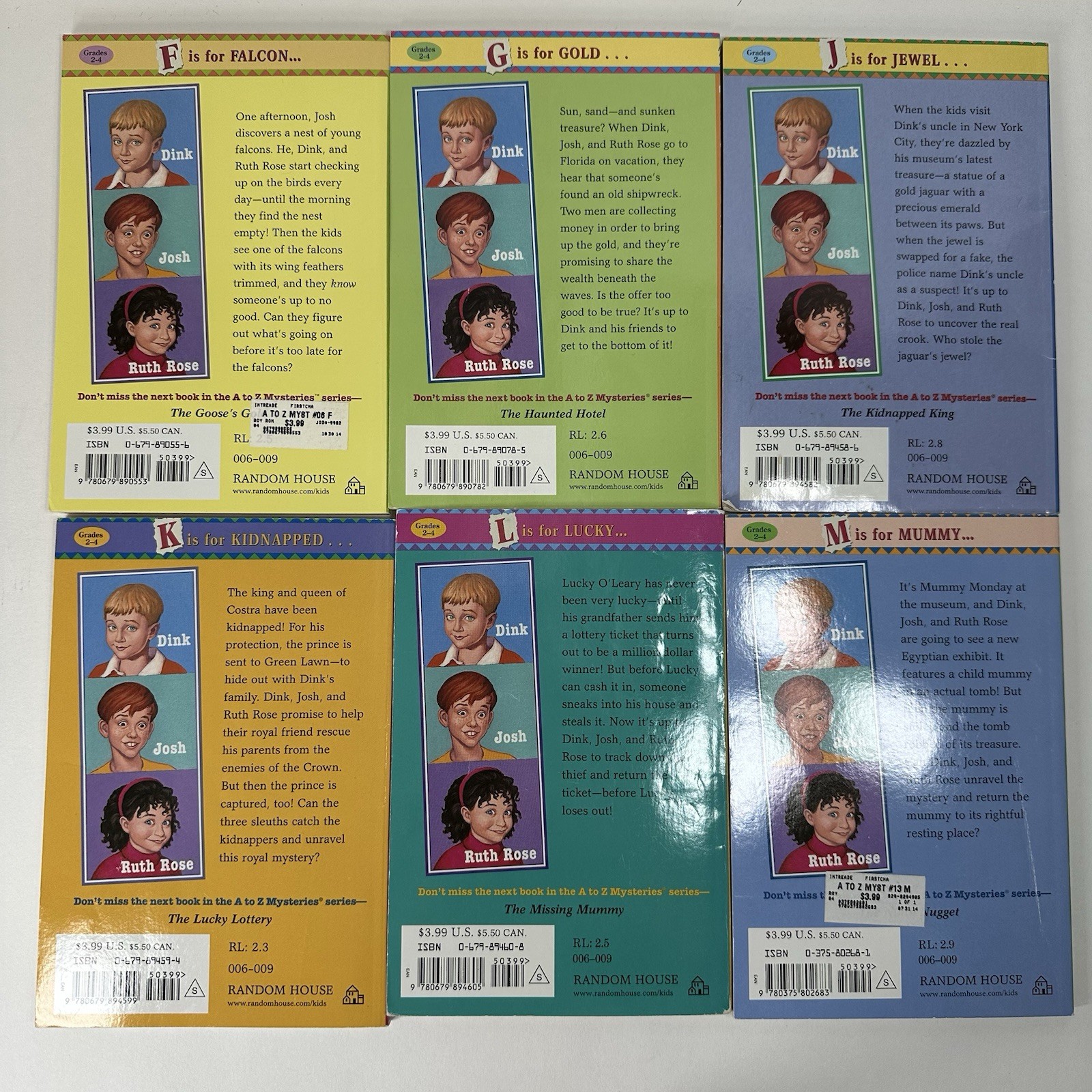 Lot of 17 A to Z Mysteries Books, Ron Roy, Super Editions & Letter Series, Good