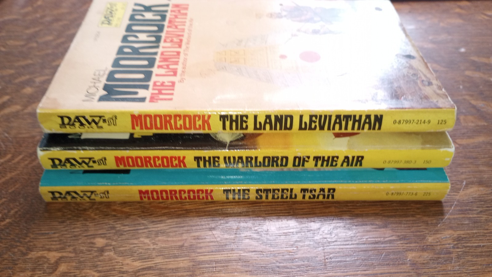 Michael Moorcock DAW SF 1st Ed. Lot: The Land Leviathan, Steel Tsar, Warlord Air