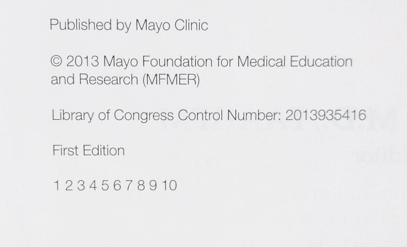 Mayo Clinic On Healthy Aging 2013 First Edition Hardcover 415 Pages